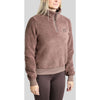 Montar Pullover MoEbba Q-Zip Teddy Pile Golden Quartz Nougat Brown