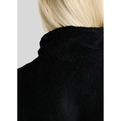Montar Pullover MoEbba Q-Zip Teddy Pile Golden Quartz Schwarz