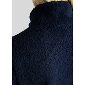 Montar Pullover MoEbba Q-Zip Teddy Pile Golden Quartz Navy