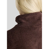 Montar Pullover MoEbba Q-Zip Teddy Pile Golden Quartz Black Peony