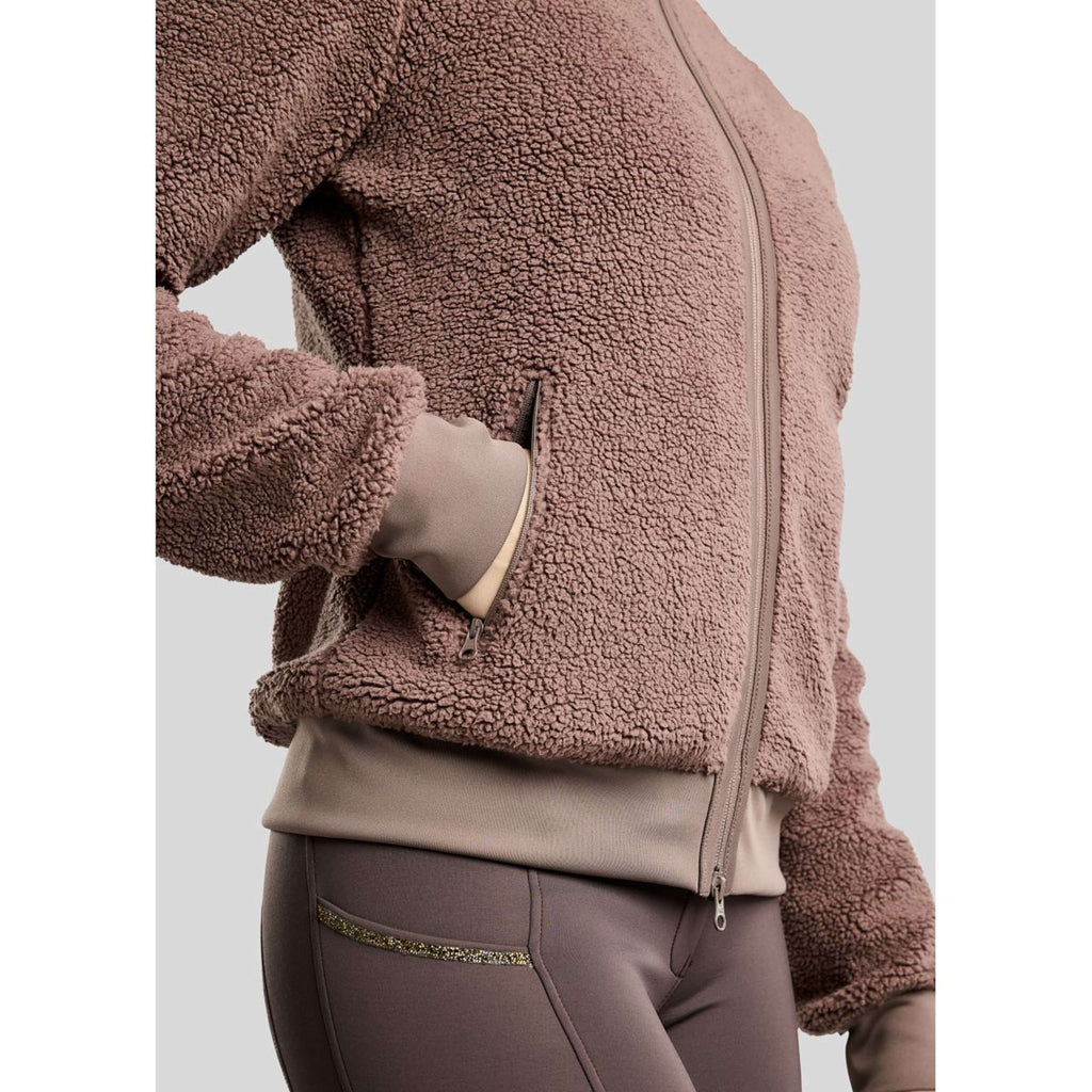 Montar Jacke MoEbba Teddy Pile Golden Quartz Nougat Brown