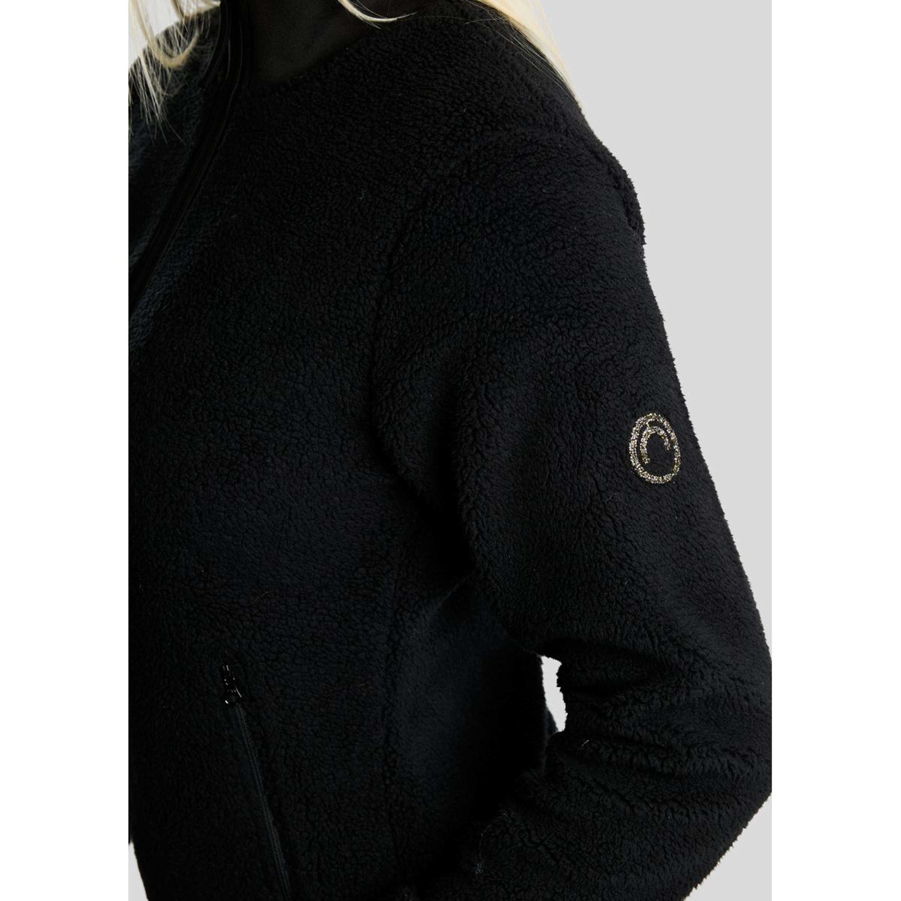 Montar Jacke MoEbba Teddy Pile Golden Quartz Schwarz
