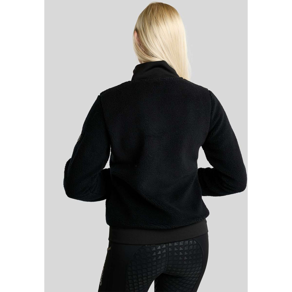 Montar Jacke MoEbba Teddy Pile Golden Quartz Schwarz
