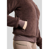 Montar Jacke MoEbba Teddy Pile Golden Quartz Black Peony