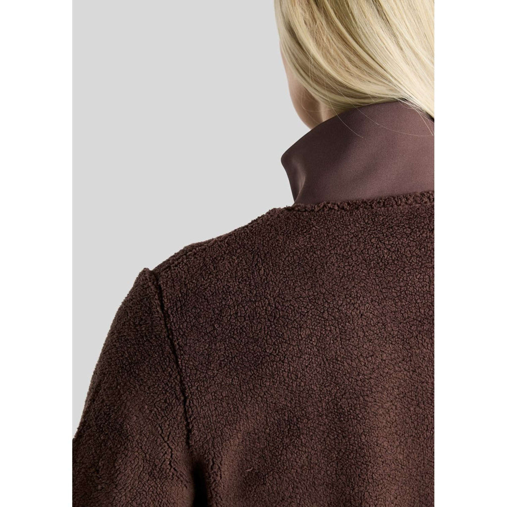 Montar Jacke MoEbba Teddy Pile Golden Quartz Black Peony