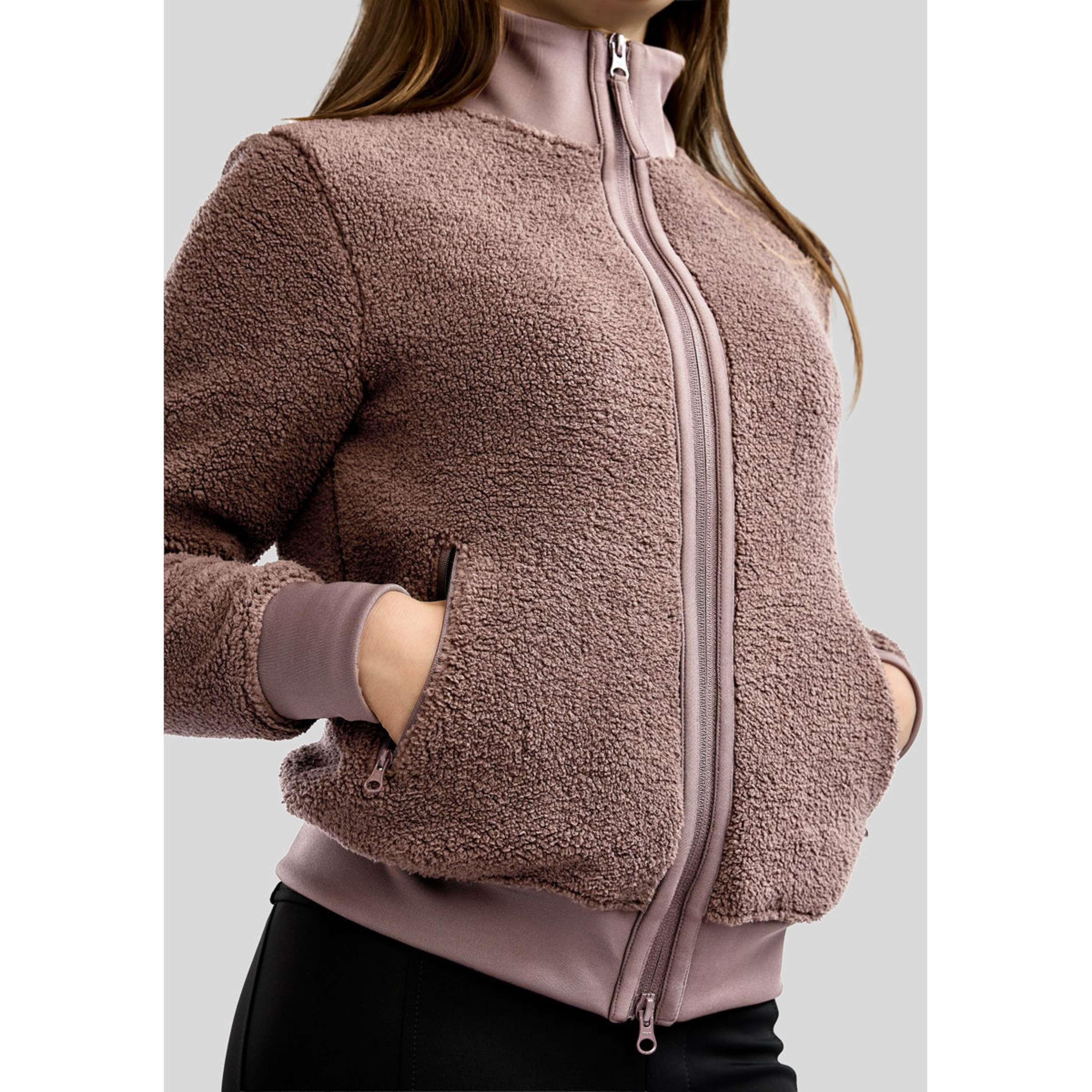 Montar Jacke MoEbba Teddy Pile Golden Quartz Kids Nougat Brown