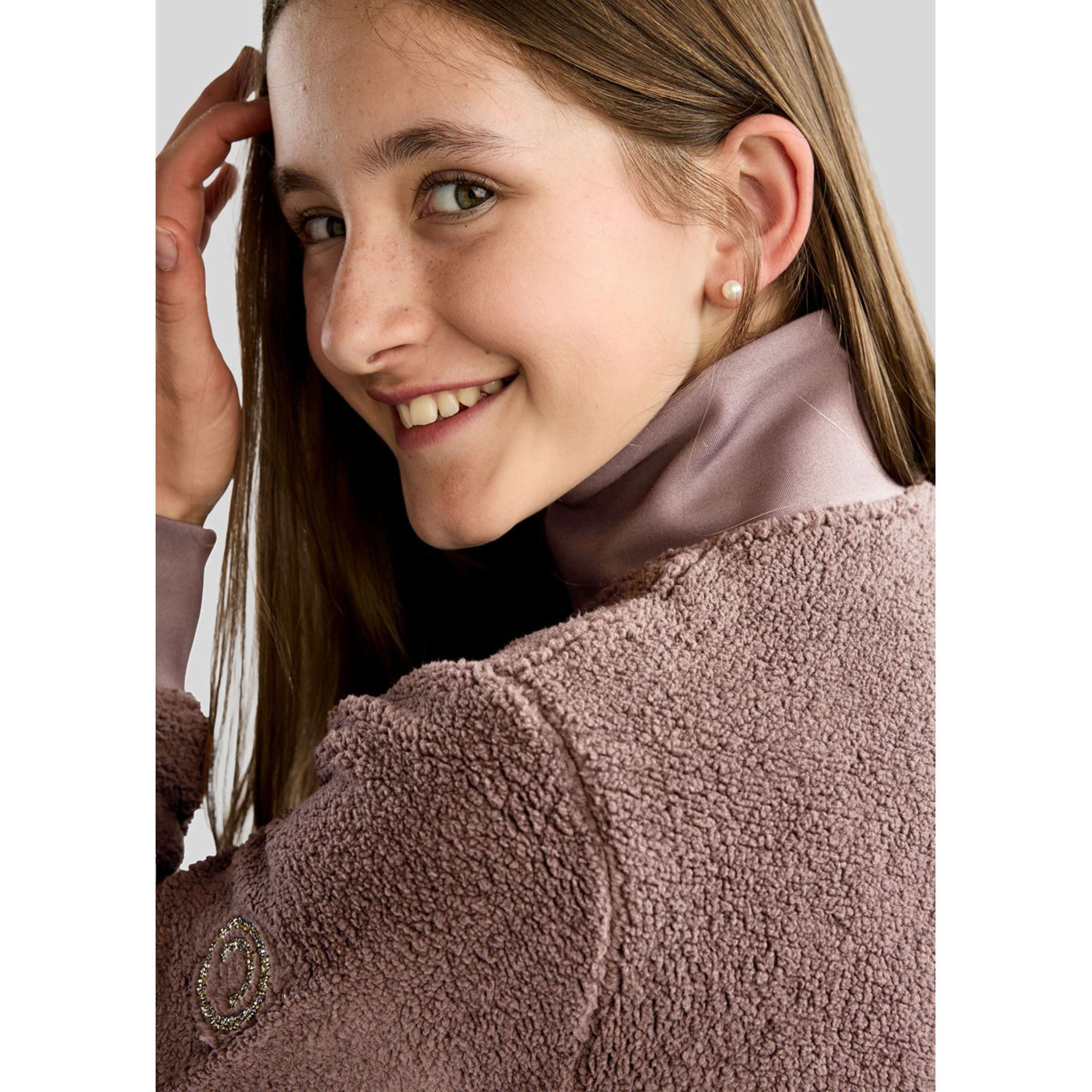 Montar Jacke MoEbba Teddy Pile Golden Quartz Kids Nougat Brown