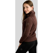 Montar Pullover MoNaja High Collar Golden Quartz Crystals Black Peony
