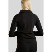 Montar Shirt MoRachel Quarter Zip Schwarz