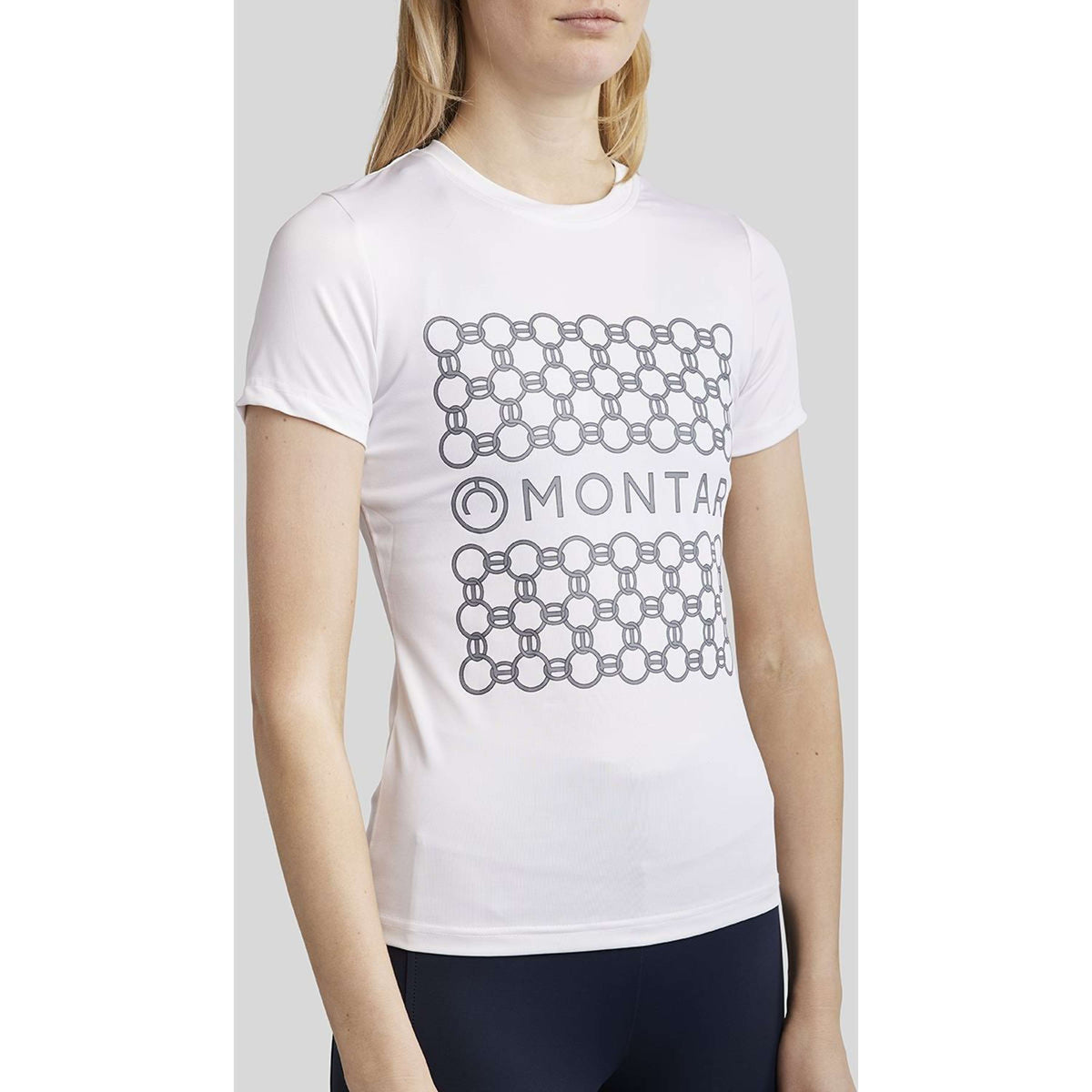 Montar T-Shirt MoChain Frontprinted Weiß