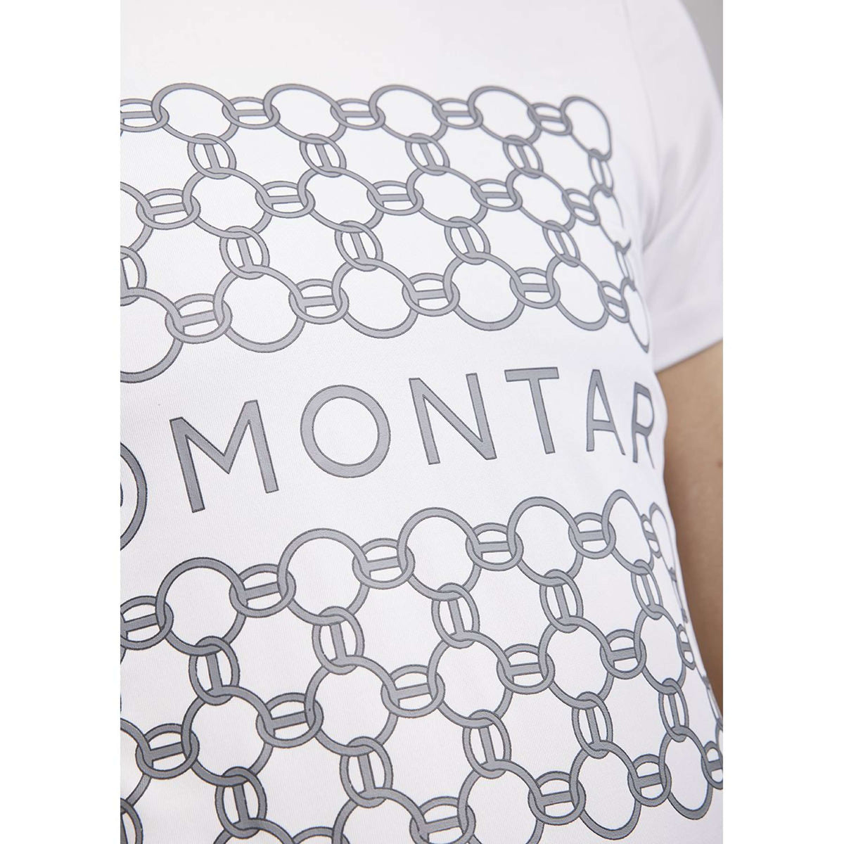 Montar T-Shirt MoChain Frontprinted Weiß