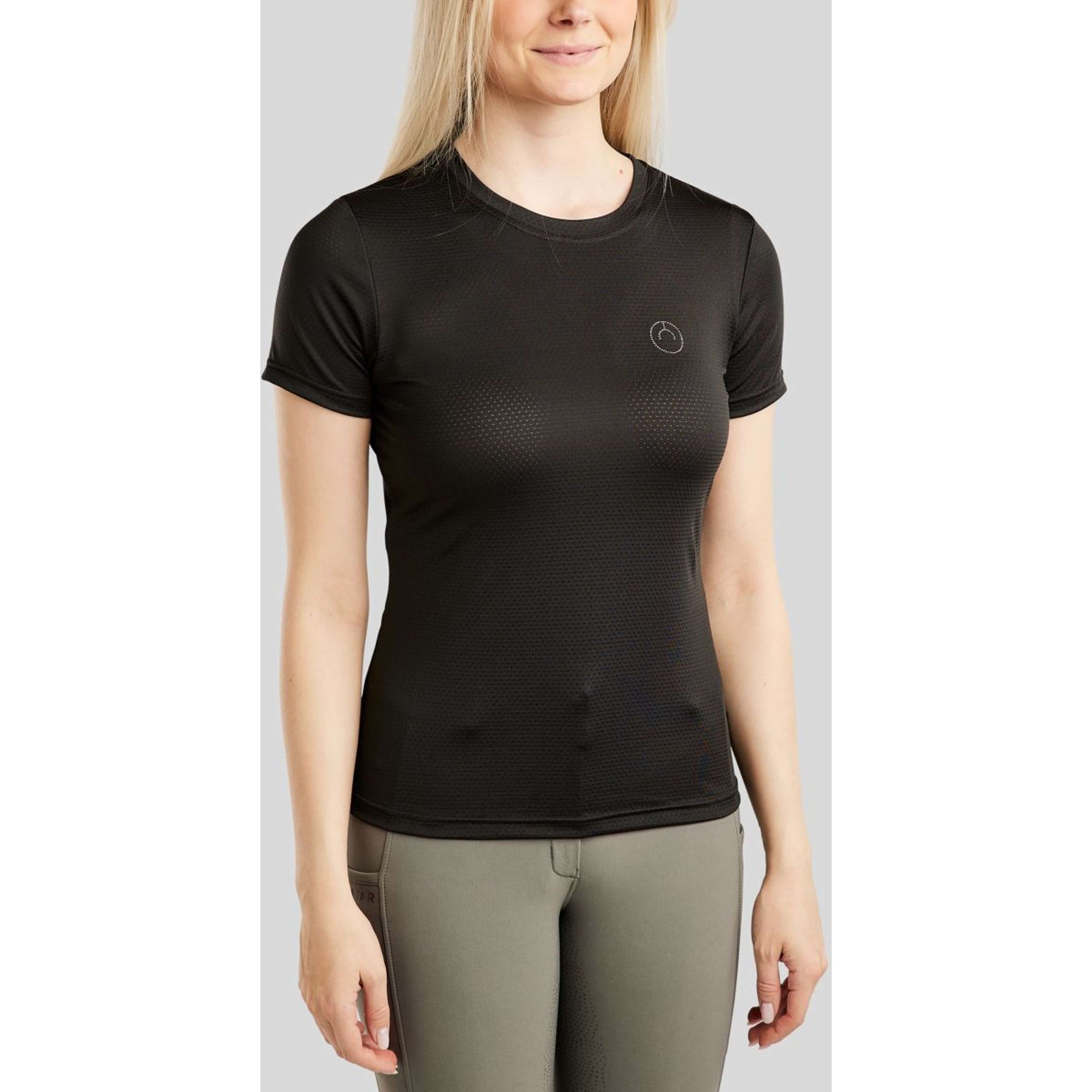 Montar T-Shirt MoGrace Mesh Tee Schwarz