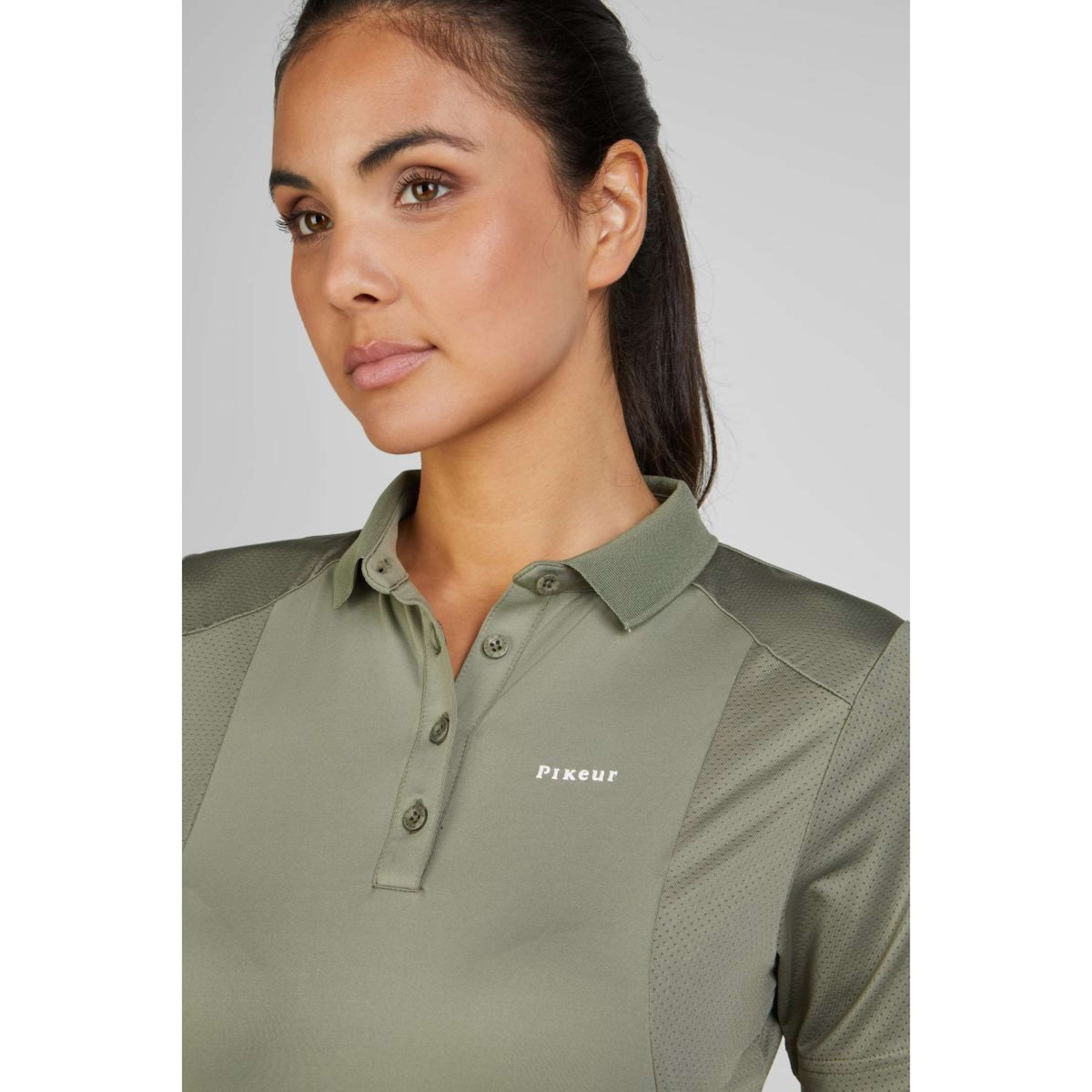 Pikeur Poloshirt Sports SS25 Light Moos