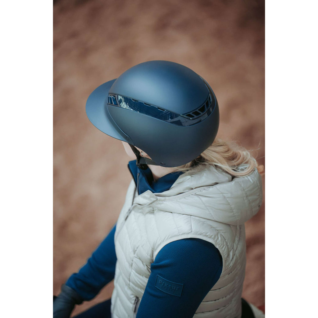 Pikeur Reithelm AirLuxe Pure Langer Schirm Midnight Blue