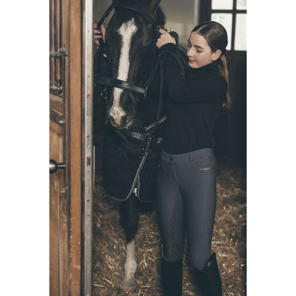 Pikeur Reithose Ceelina GripTec Kids Midwaist Full Grip Graphite Blue