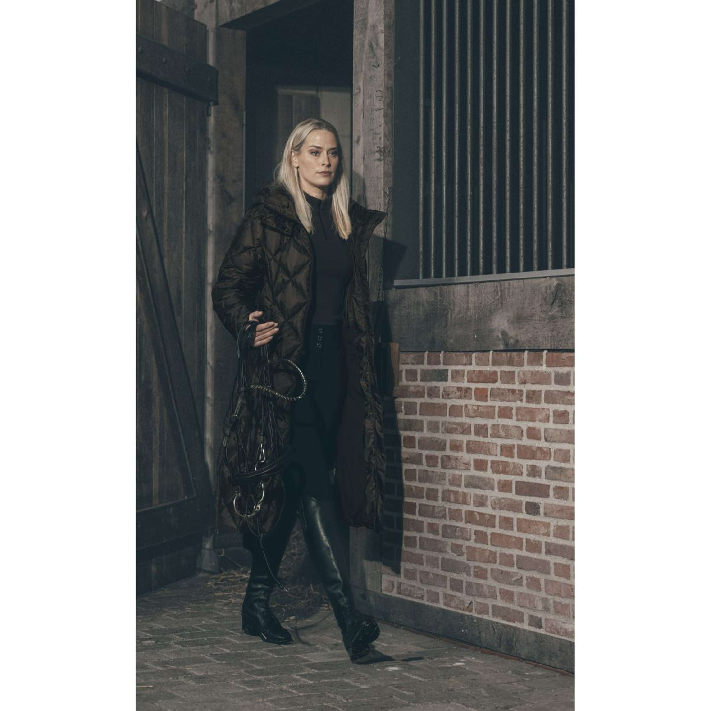 Pikeur Lange Jacke QuiltDiamond Selection AW26 Schokoladen Braun