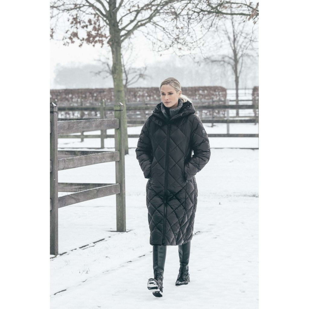 Pikeur Lange Jacke QuiltDiamond Selection AW26 Schwarz