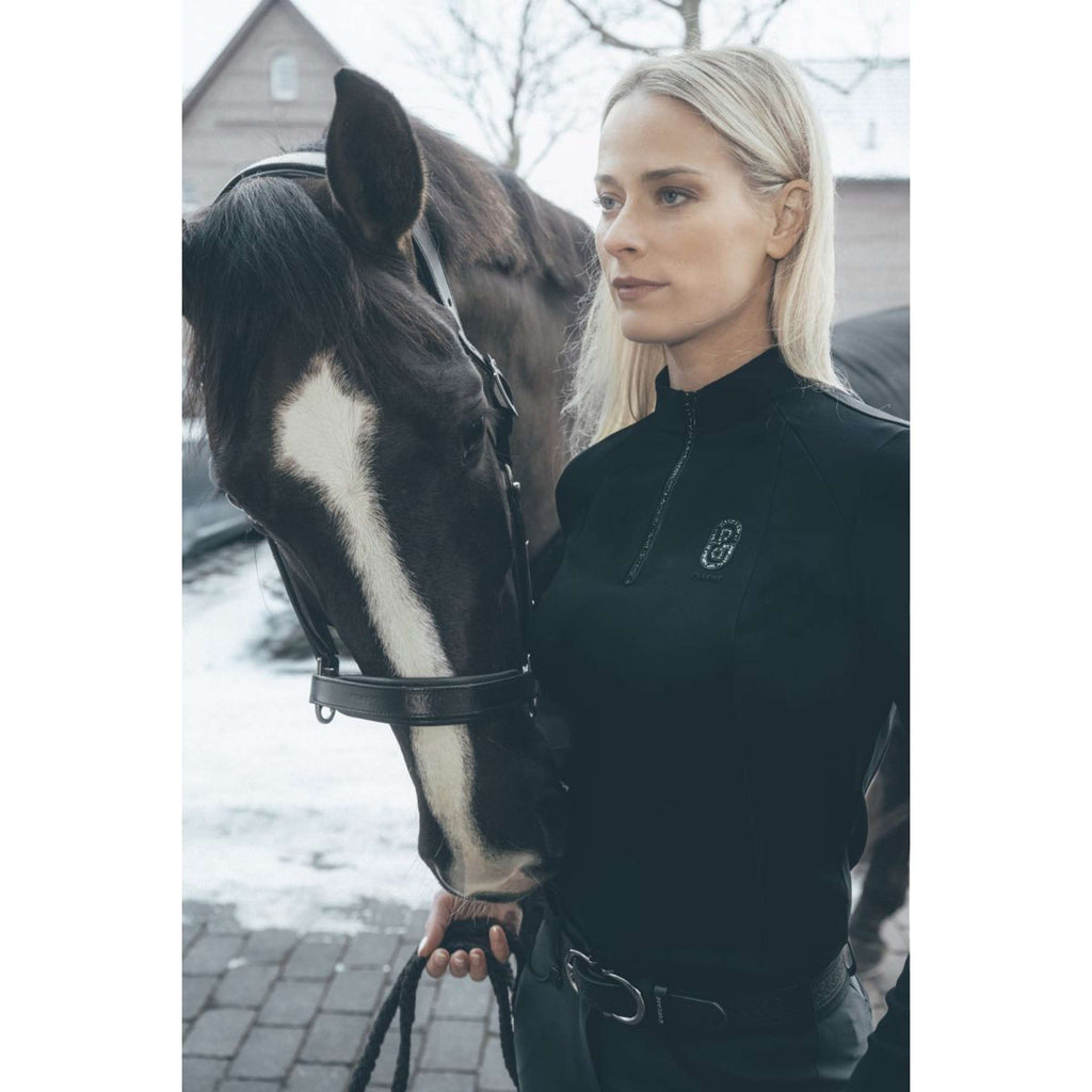 Pikeur Shirt Zip Rip Selection AW26 Lange Ärmel Schwarz