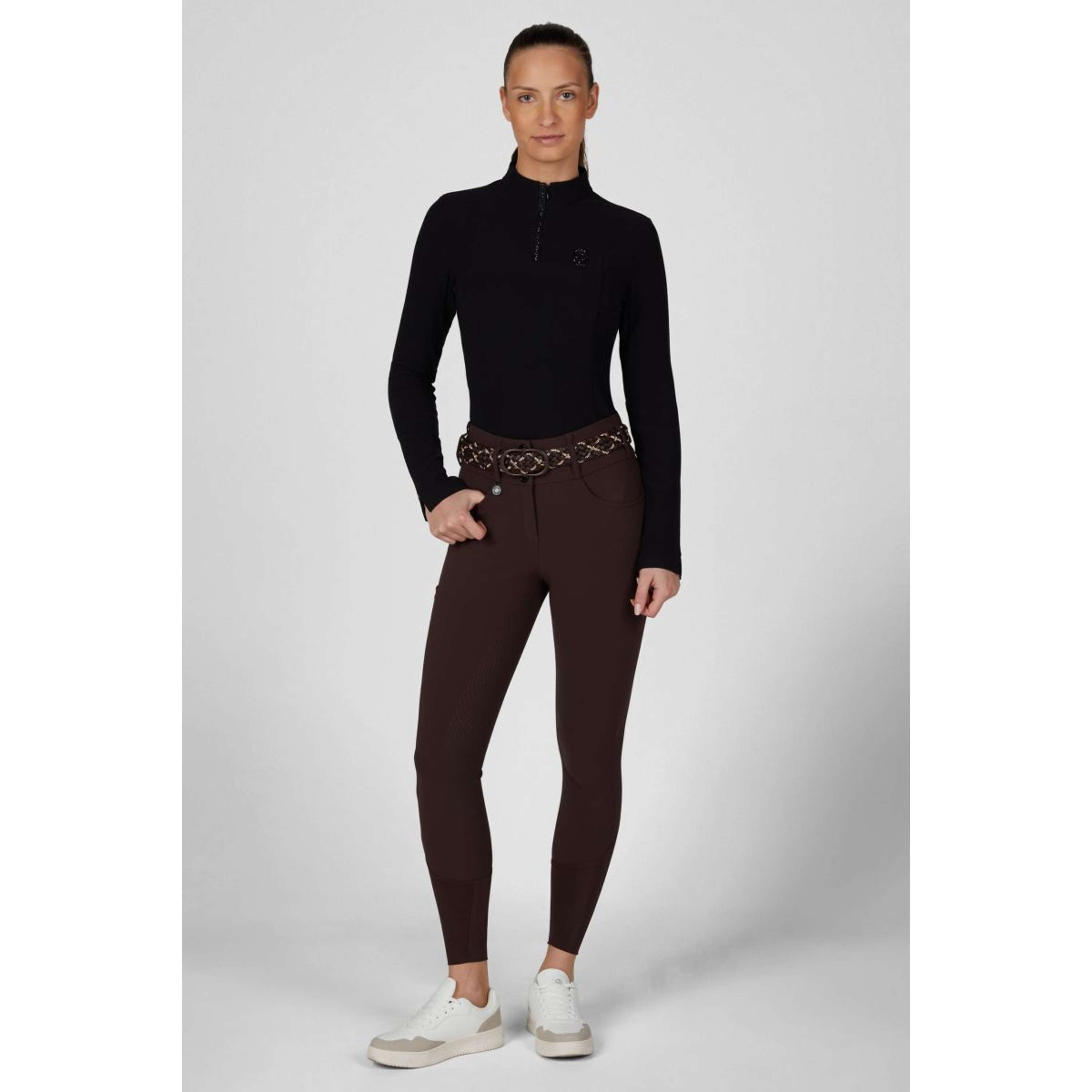 Pikeur Reithose Cantira MatrixGripTec Highwaist Full Grip Schokoladen Braun