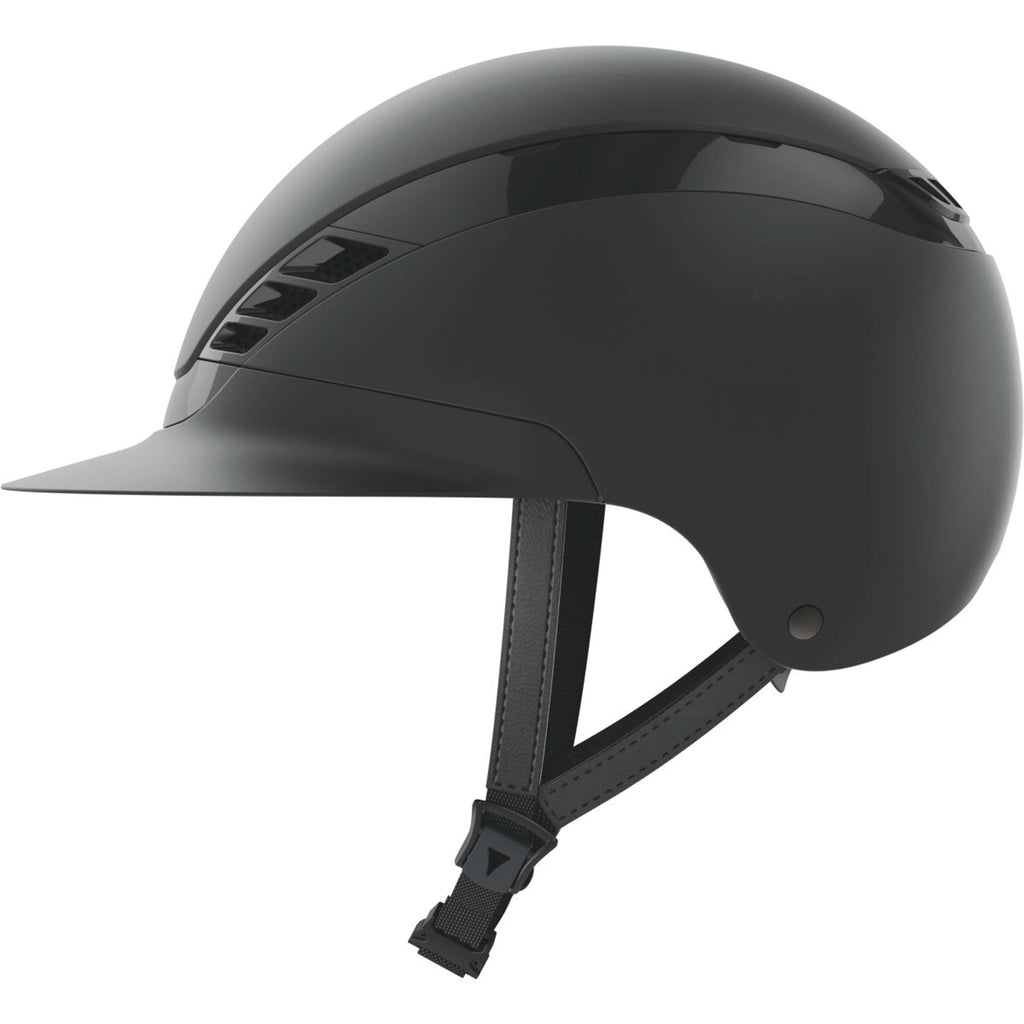 Pikeur Reithelm AirLuxe Pure Langer Schirm Schwarz