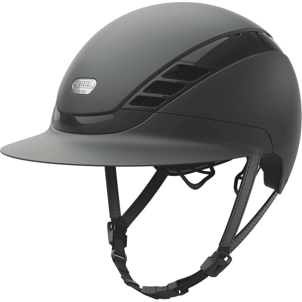 Pikeur Reithelm AirLuxe Pure Langer Schirm Schwarz