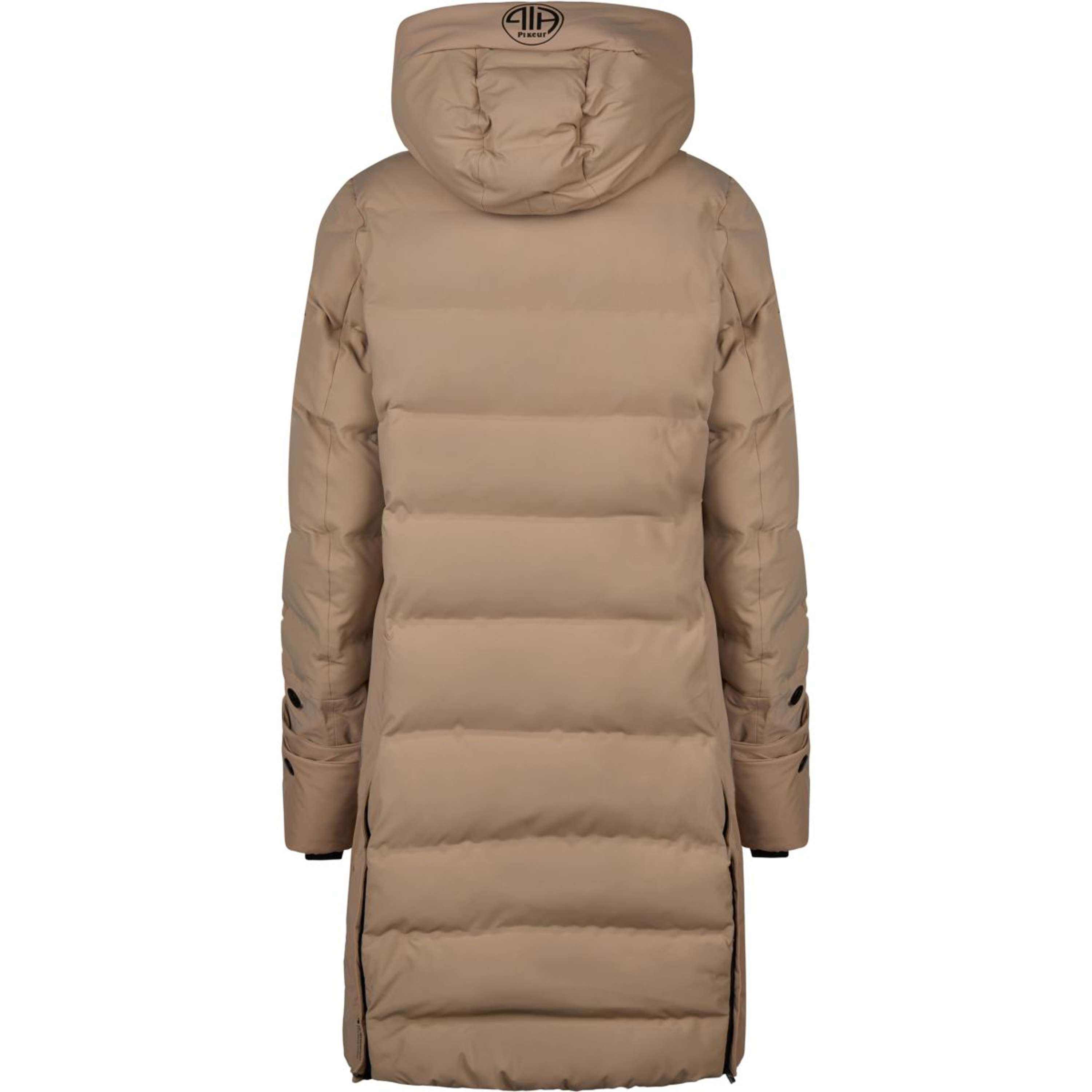Pikeur Lange Jacke Quilted Raincoat Athleisure AW26 Mocha Cream