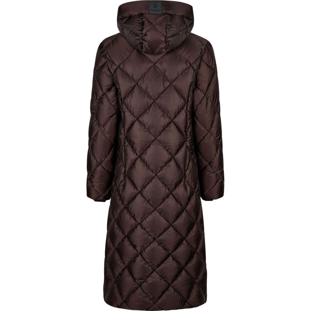 Pikeur Lange Jacke QuiltDiamond Selection AW26 Schokoladen Braun