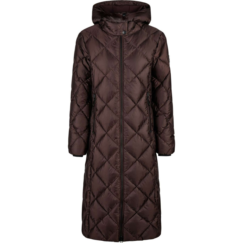 Pikeur Lange Jacke QuiltDiamond Selection AW26 Schokoladen Braun
