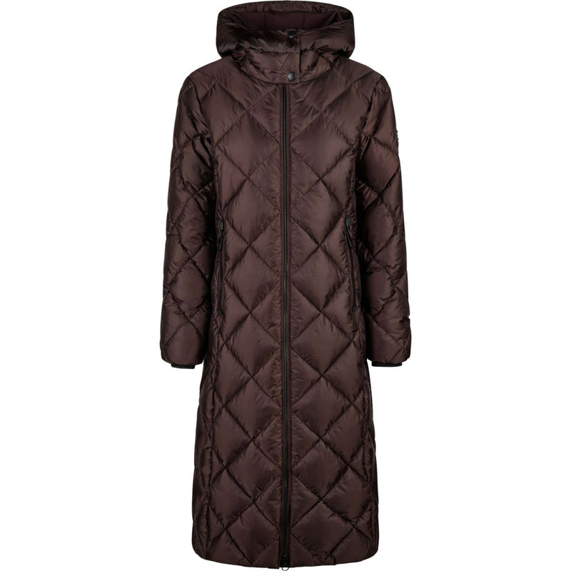 Pikeur Lange Jacke QuiltDiamond Selection AW26 Schokoladen Braun