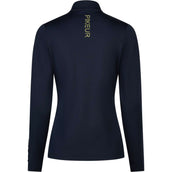 Pikeur Shirt Zip Athleisure AW26 Lange Ärmel Navy Blue