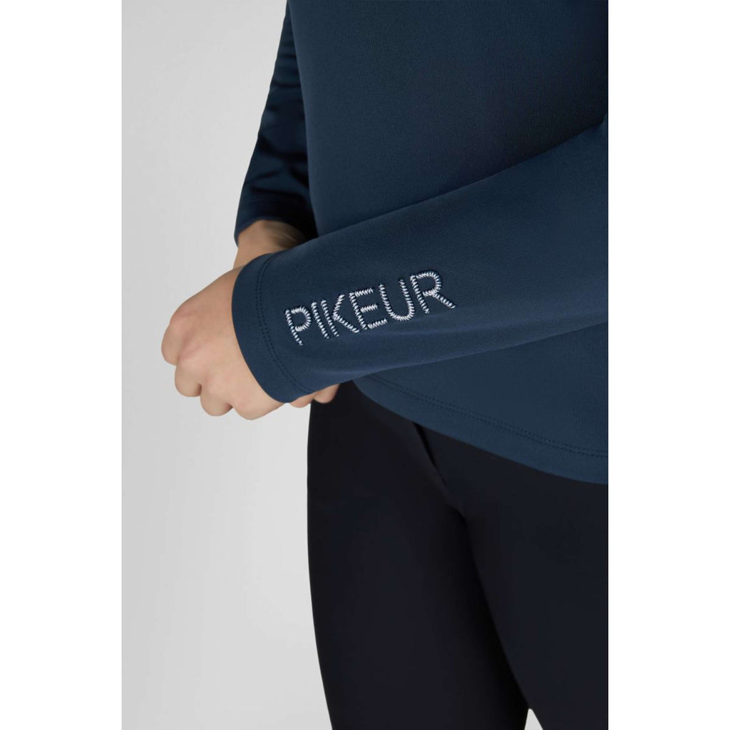 Pikeur Shirt Zip Athleisure AW26 Lange Ärmel Navy Blue