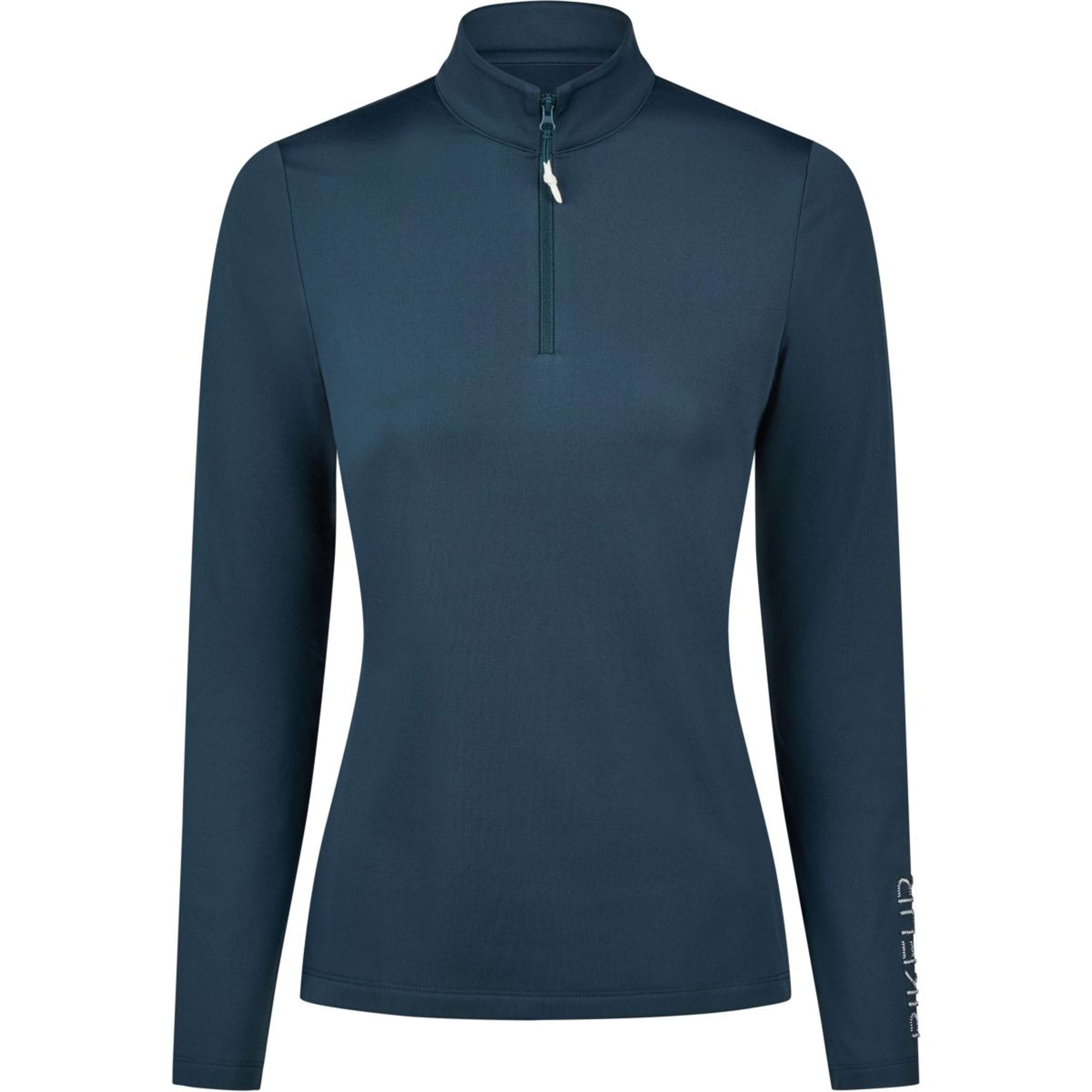 Pikeur Shirt Zip Athleisure AW26 Lange Ärmel Pine Green