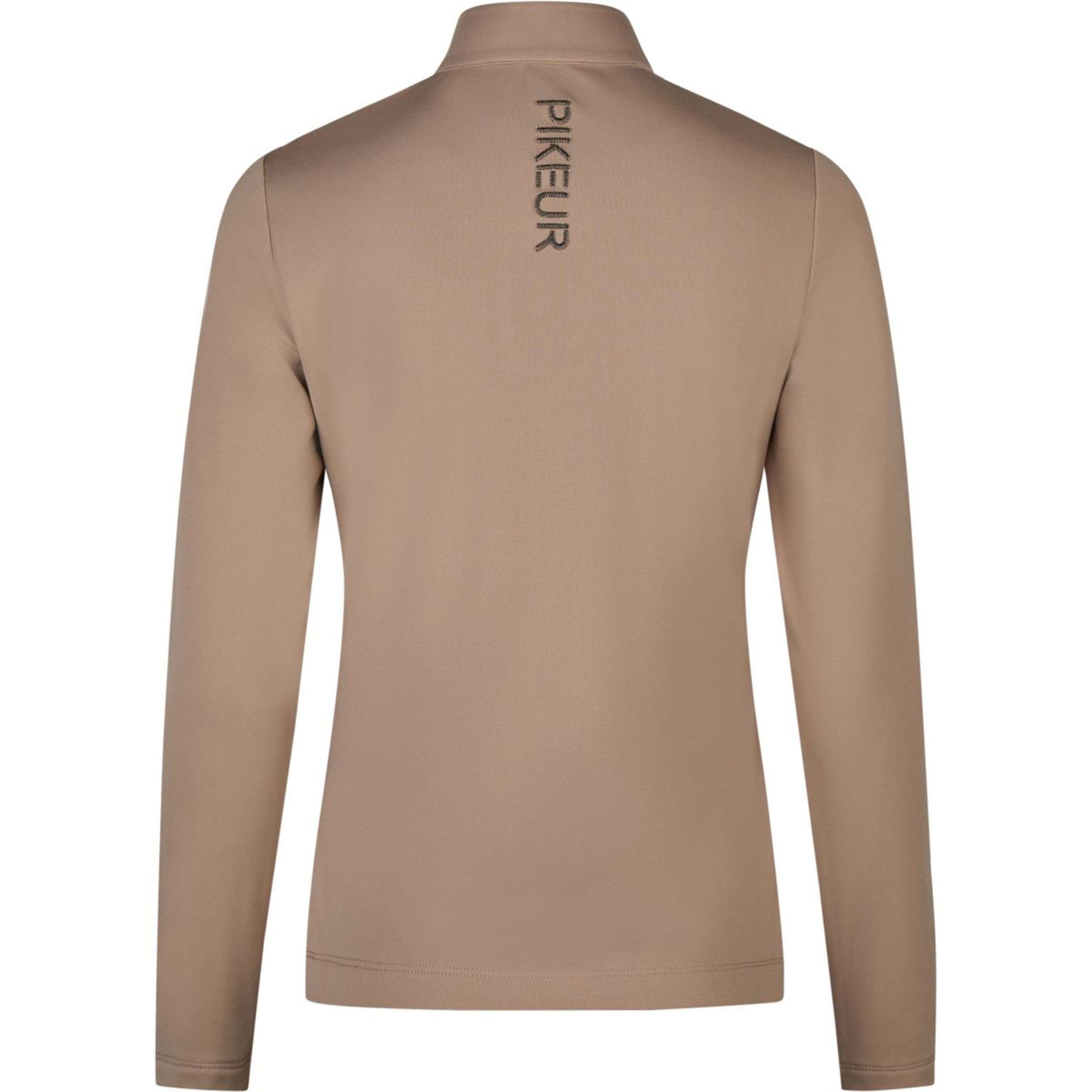 Pikeur Shirt Zip Athleisure AW26 Lange Ärmel Mocha Cream Pikeur Shirt Zip Athleisure AW26 Lange Ärmel Mocha Cream