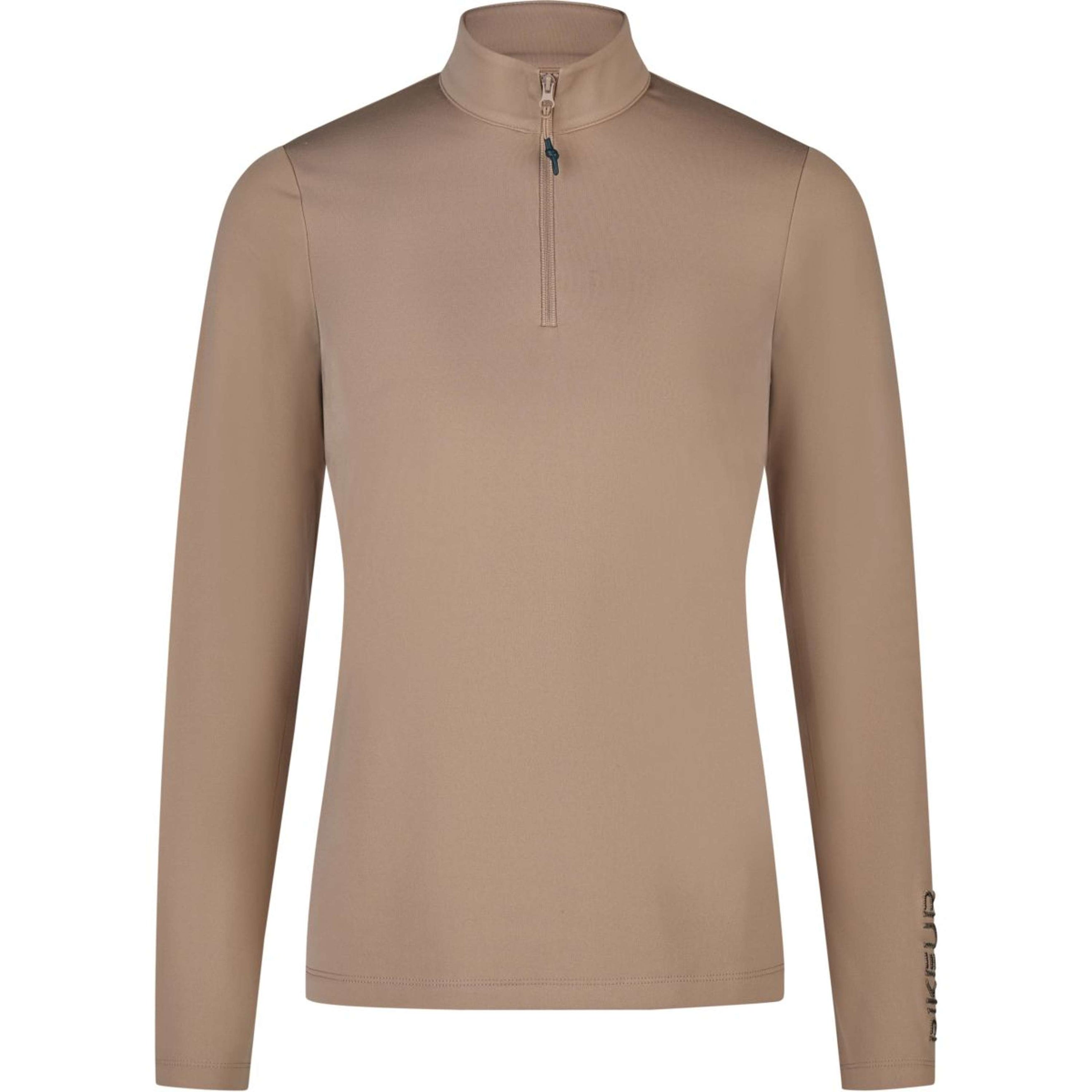 Pikeur Shirt Zip Athleisure AW26 Lange Ärmel Mocha Cream