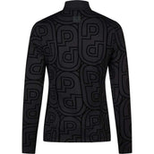 Pikeur Shirt Zip Print Selection AW26 Lange Ärmel Schwarz