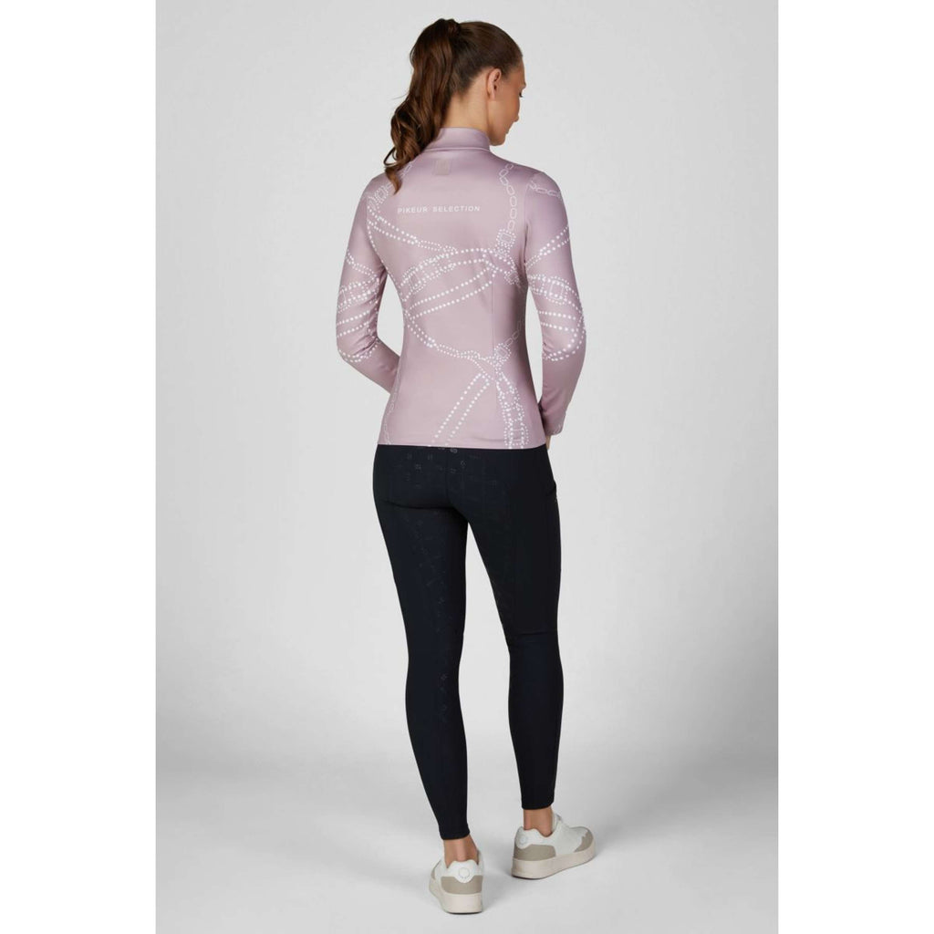 Pikeur Shirt Zip Print Selection AW26 Lange Ärmel Ash Mauve