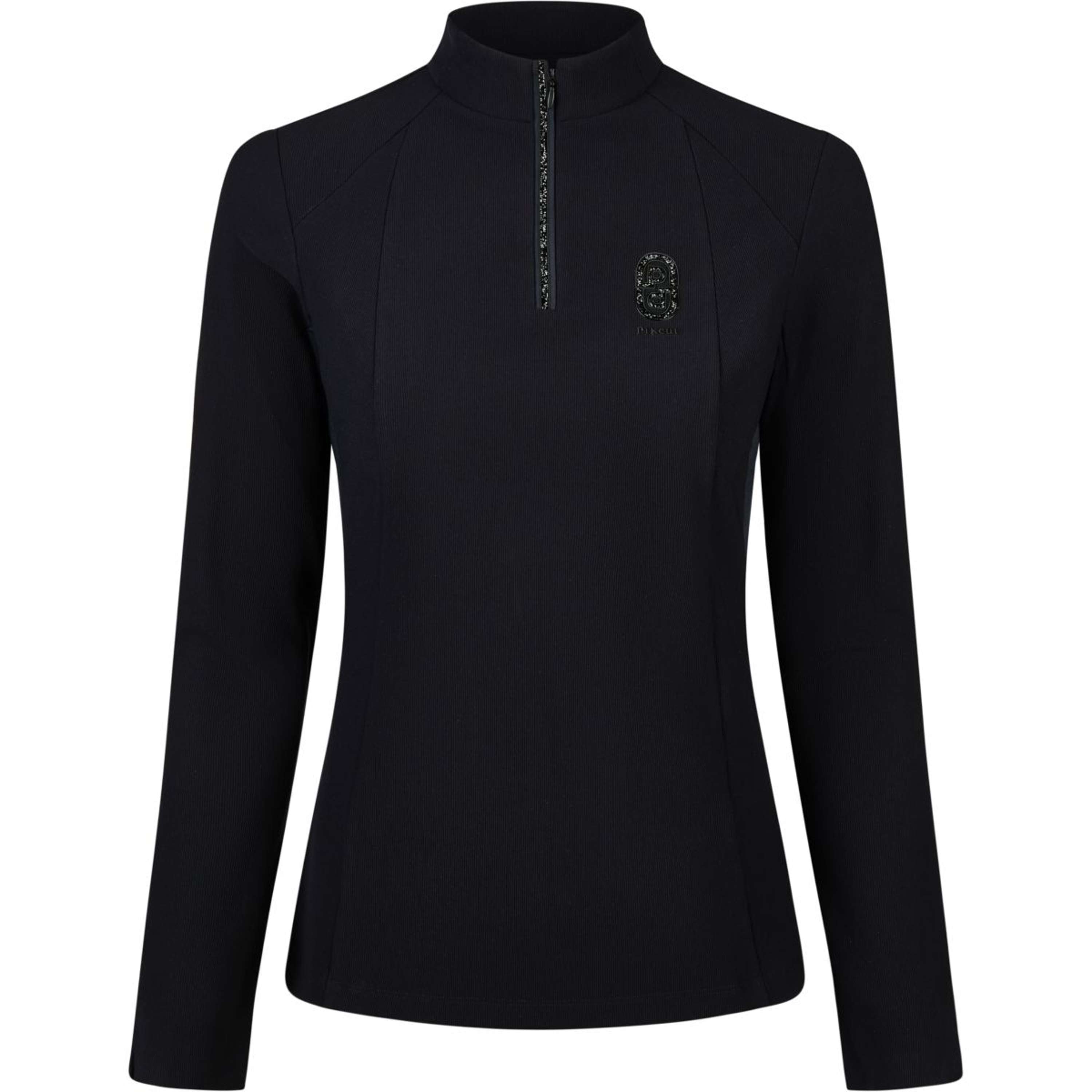 Pikeur Shirt Zip Rip Selection AW26 Lange Ärmel Schwarz
