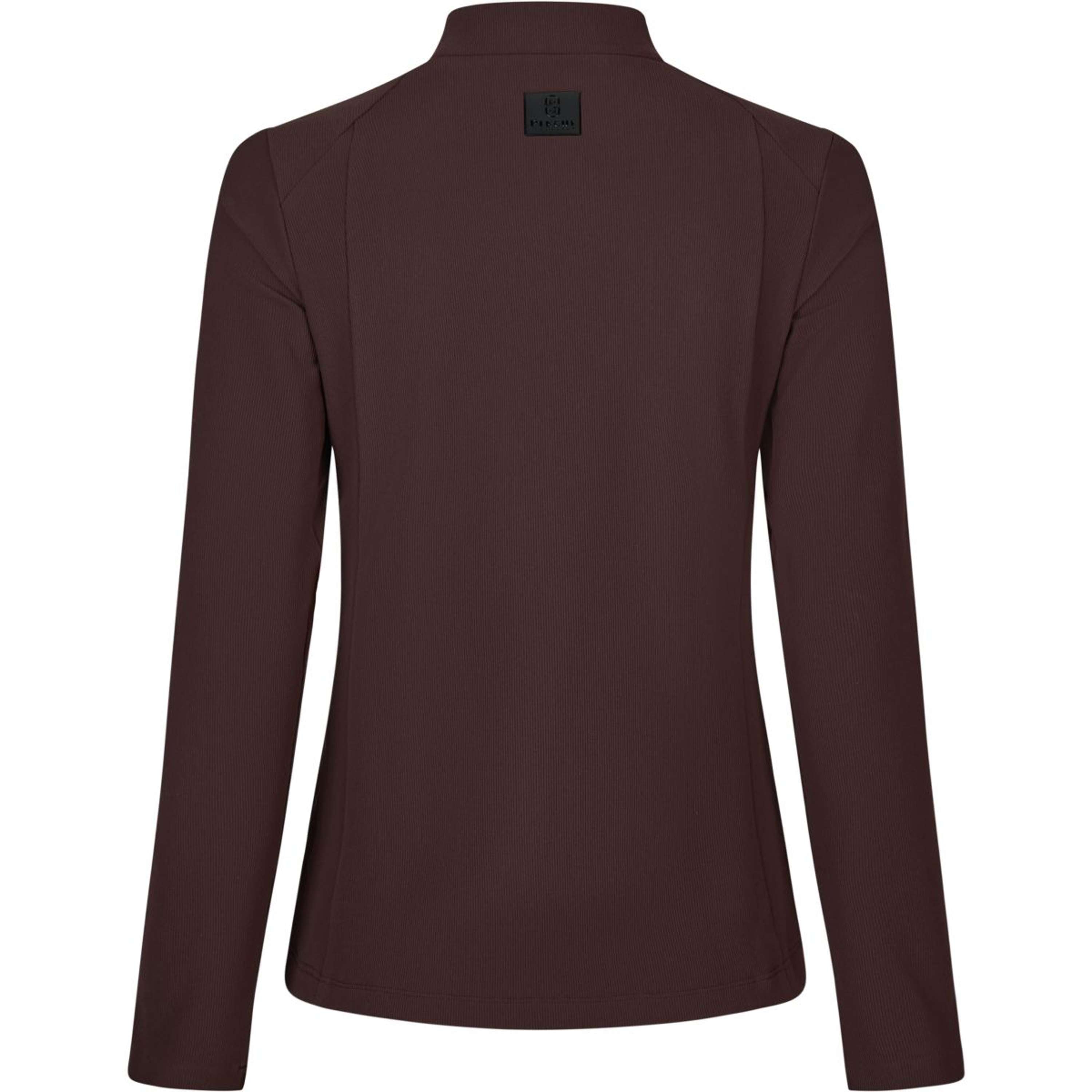 Pikeur Shirt Zip Rip Selection AW26 Lange Ärmel Schokoladen Braun