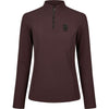 Pikeur Shirt Zip Rip Selection AW26 Lange Ärmel Schokoladen Braun