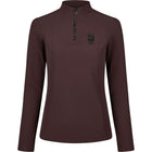 Pikeur Shirt Zip Rip Selection AW26 Lange Ärmel Schokoladen Braun