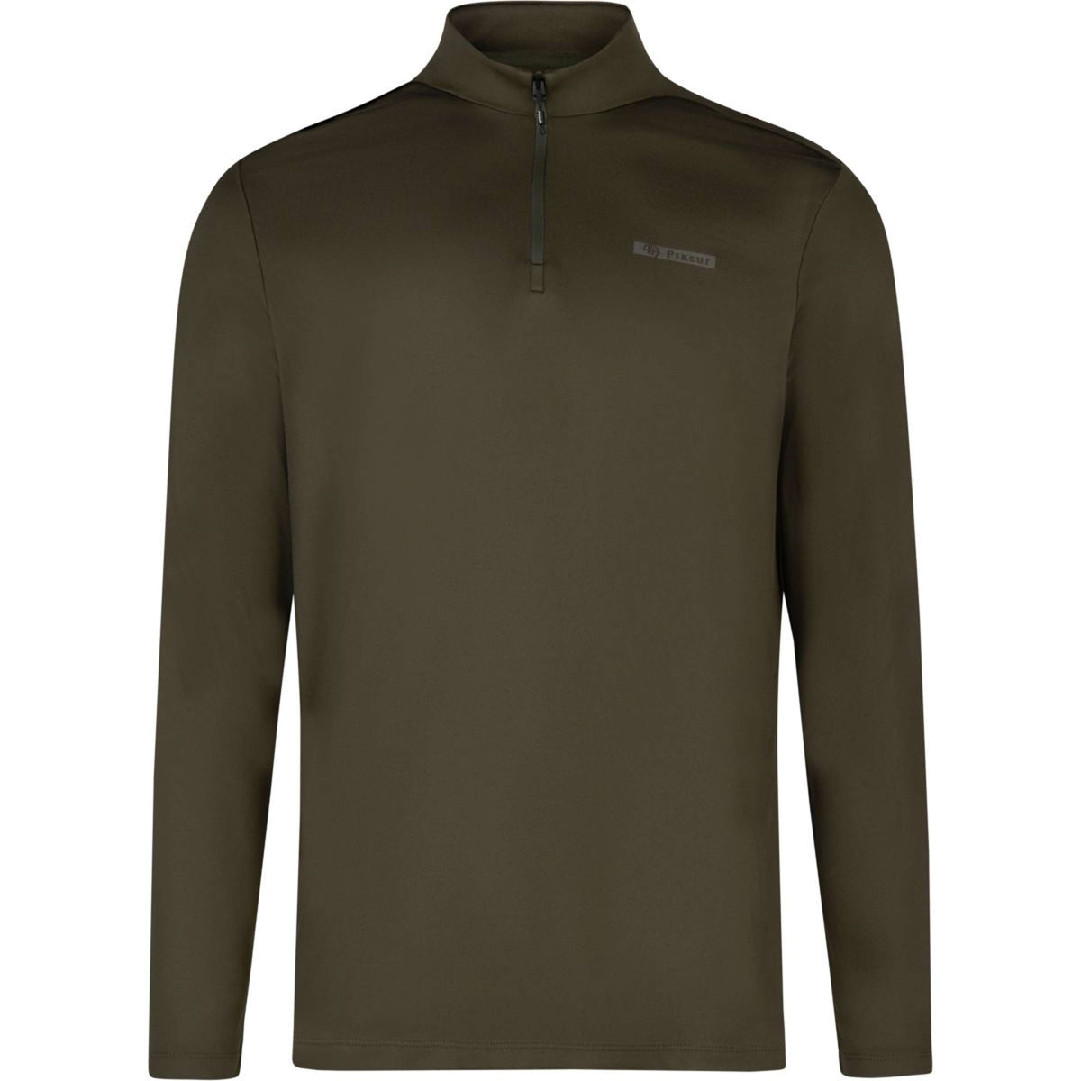 Pikeur Shirt Zip Athleisure AW26 Herren Olivgrün