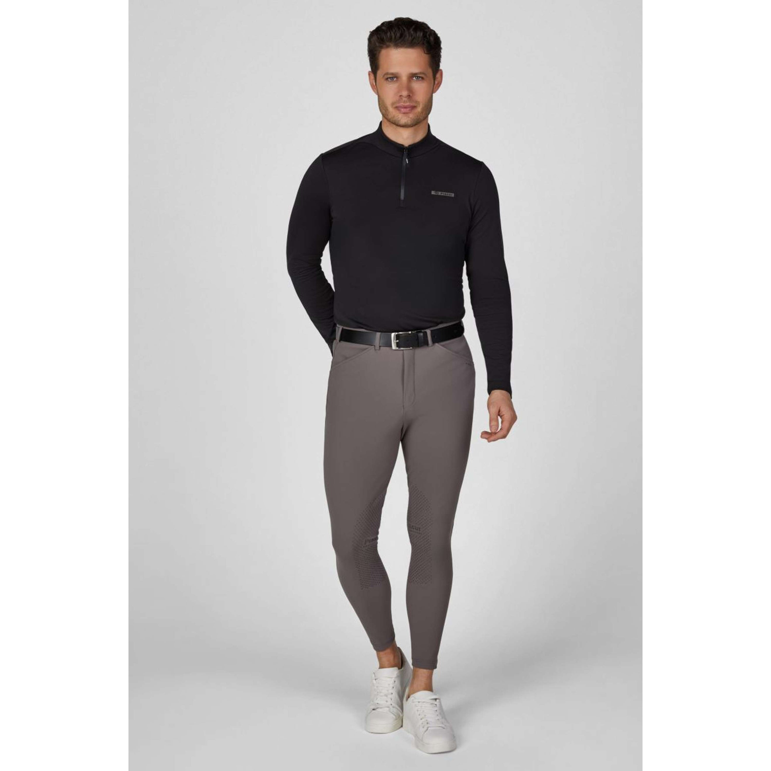 Pikeur Shirt Zip Athleisure AW26 Herren Schwarz