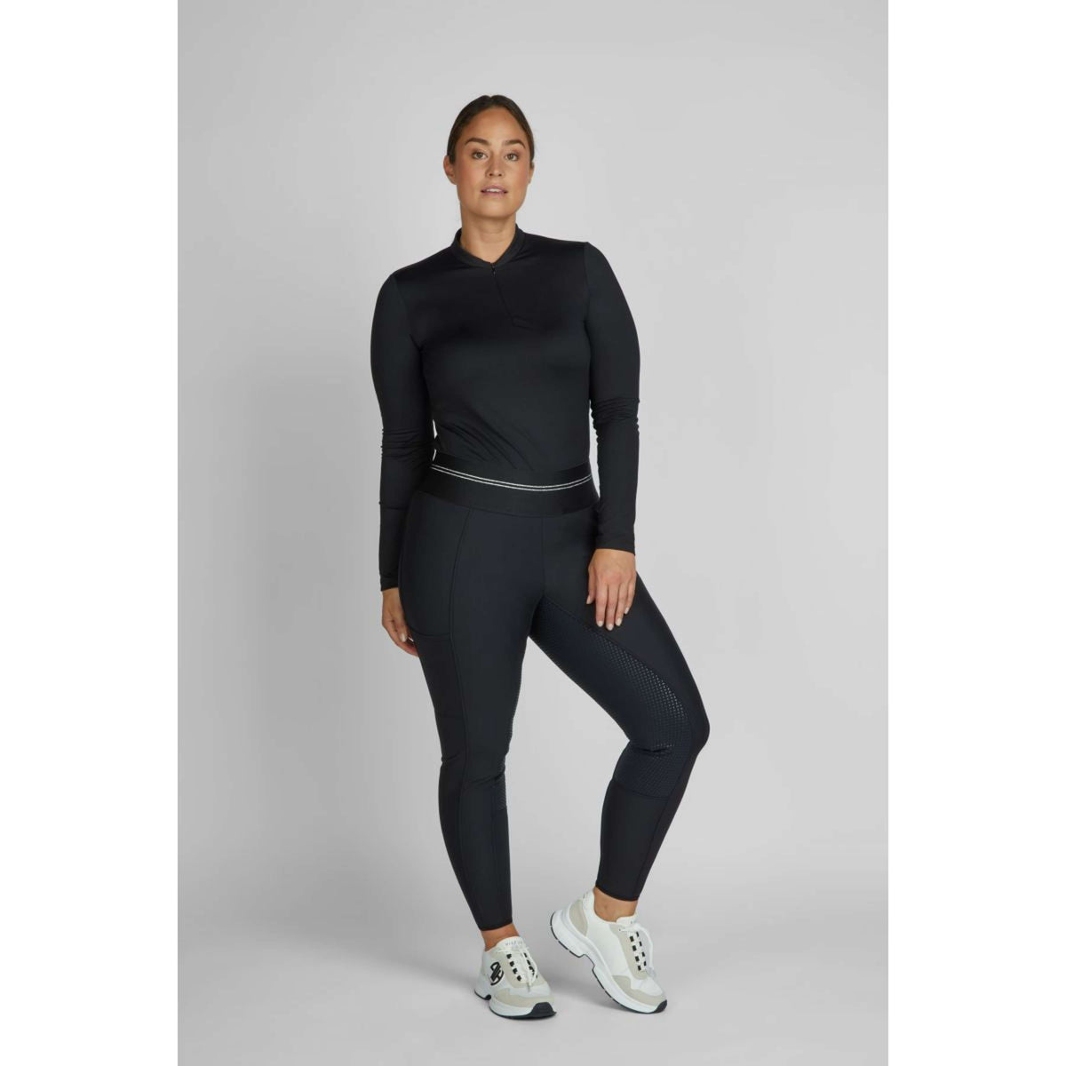 Pikeur Reithose Gia Athleisure Softshell Full Grip Schwarz