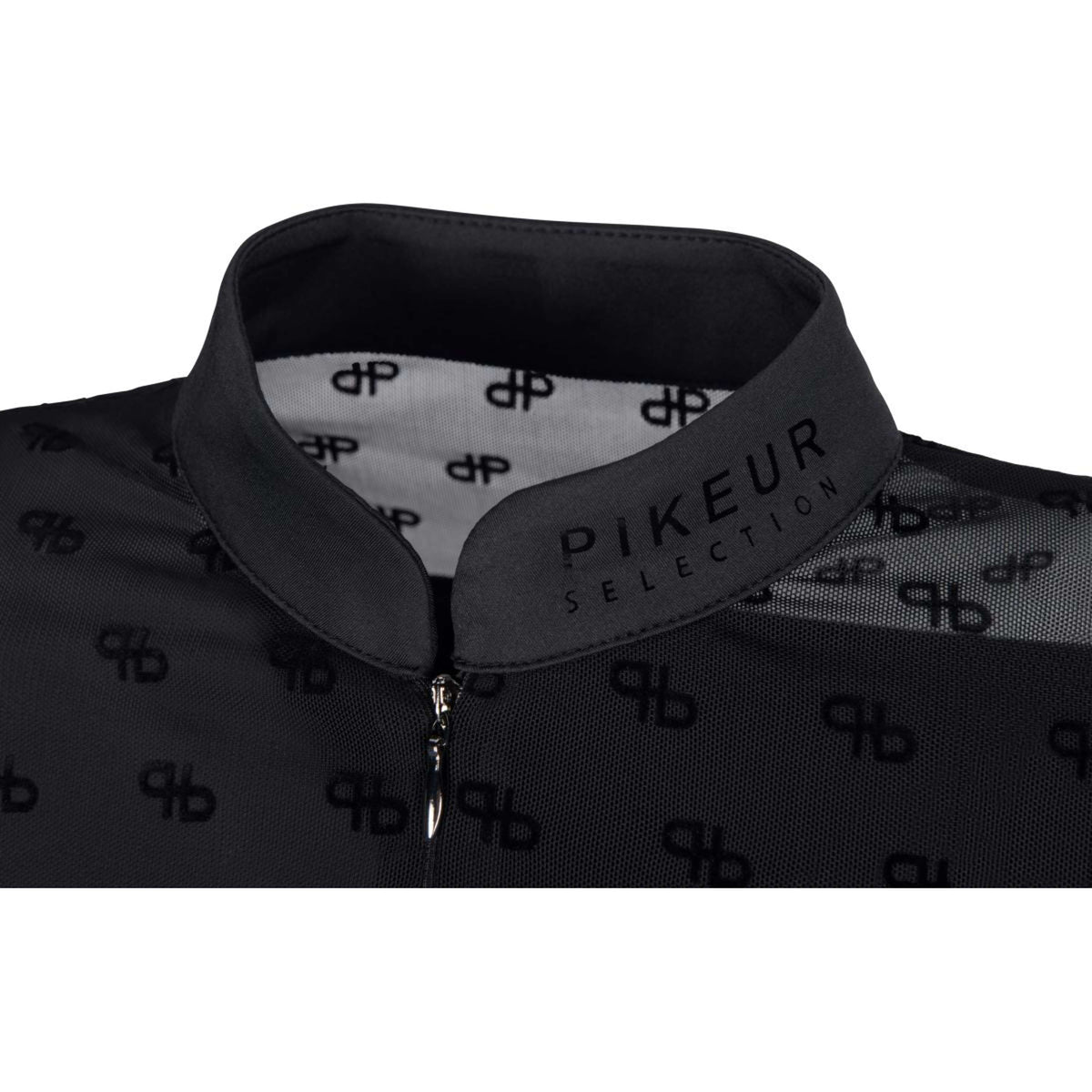 Pikeur Shirt Selection Mesh mit Reißverschluss Schwarz