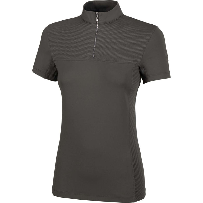 Pikeur Shirt Sports mit Reißverschluss Dunkel Olivgrün