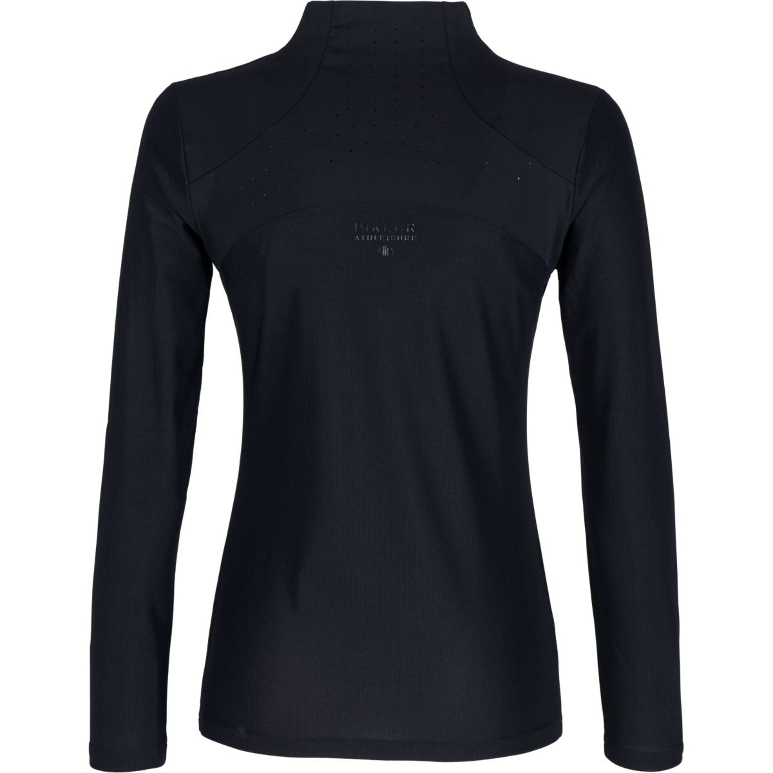 Pikeur Shirt Athleisure mit Reißverschluss Schwarz