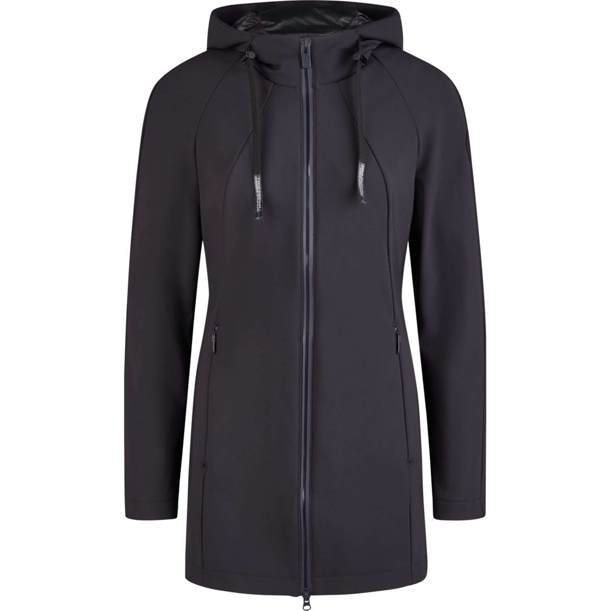 Pikeur Lange Jacke Athleisure Softshell Schwarz