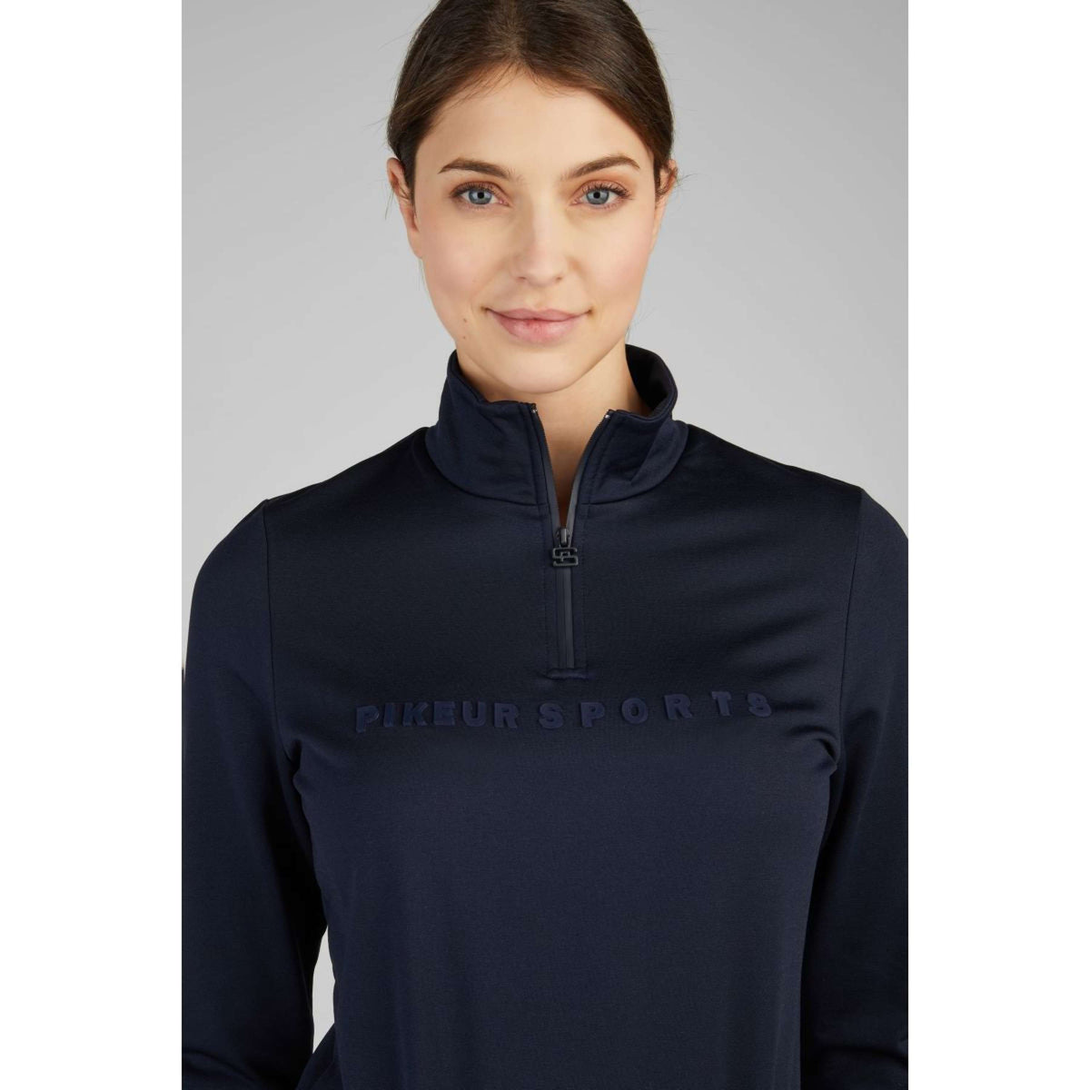 Pikeur Shirt Sports mit Reißverschluss Nightblue