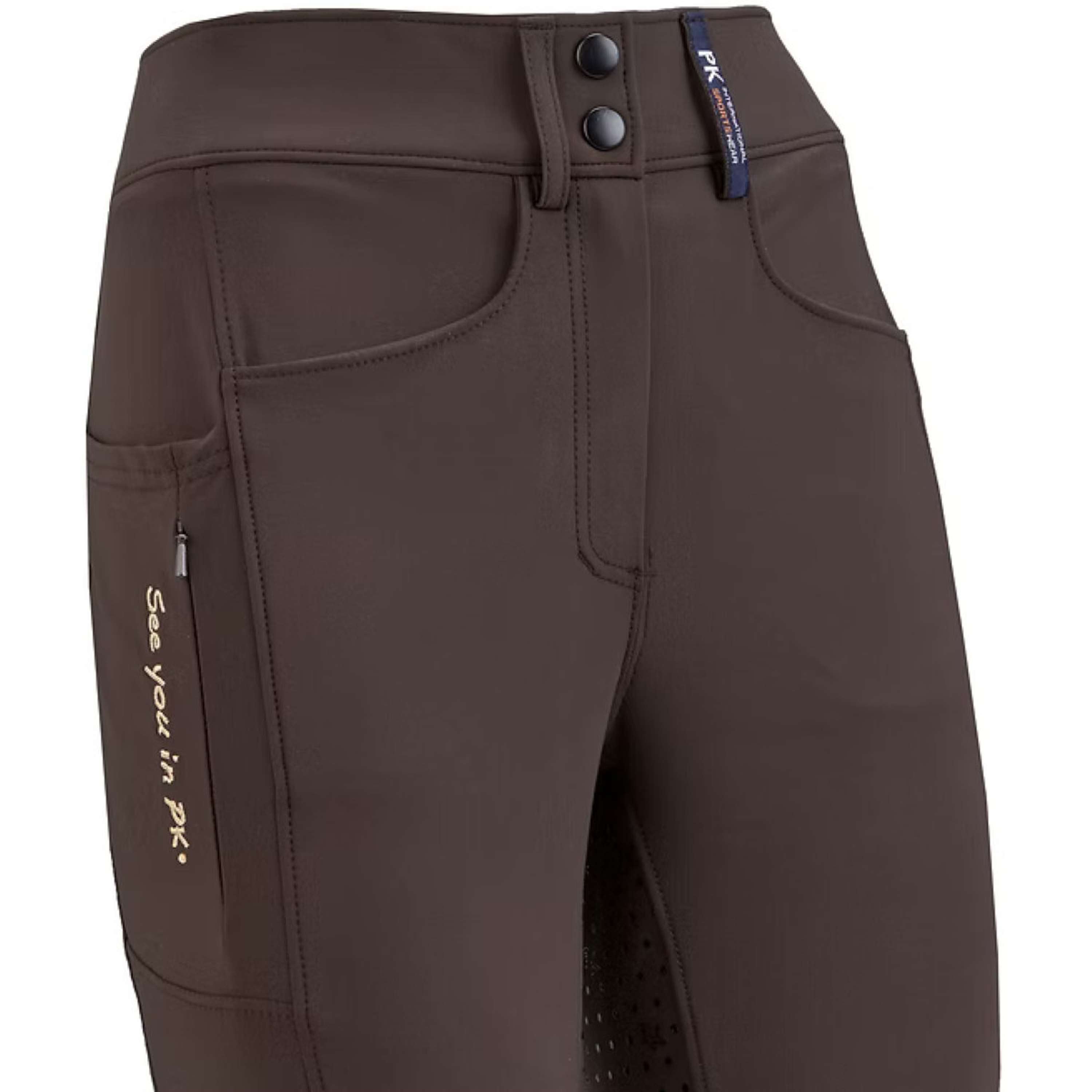 PK Reithose Ruby Full Grip Kaffee