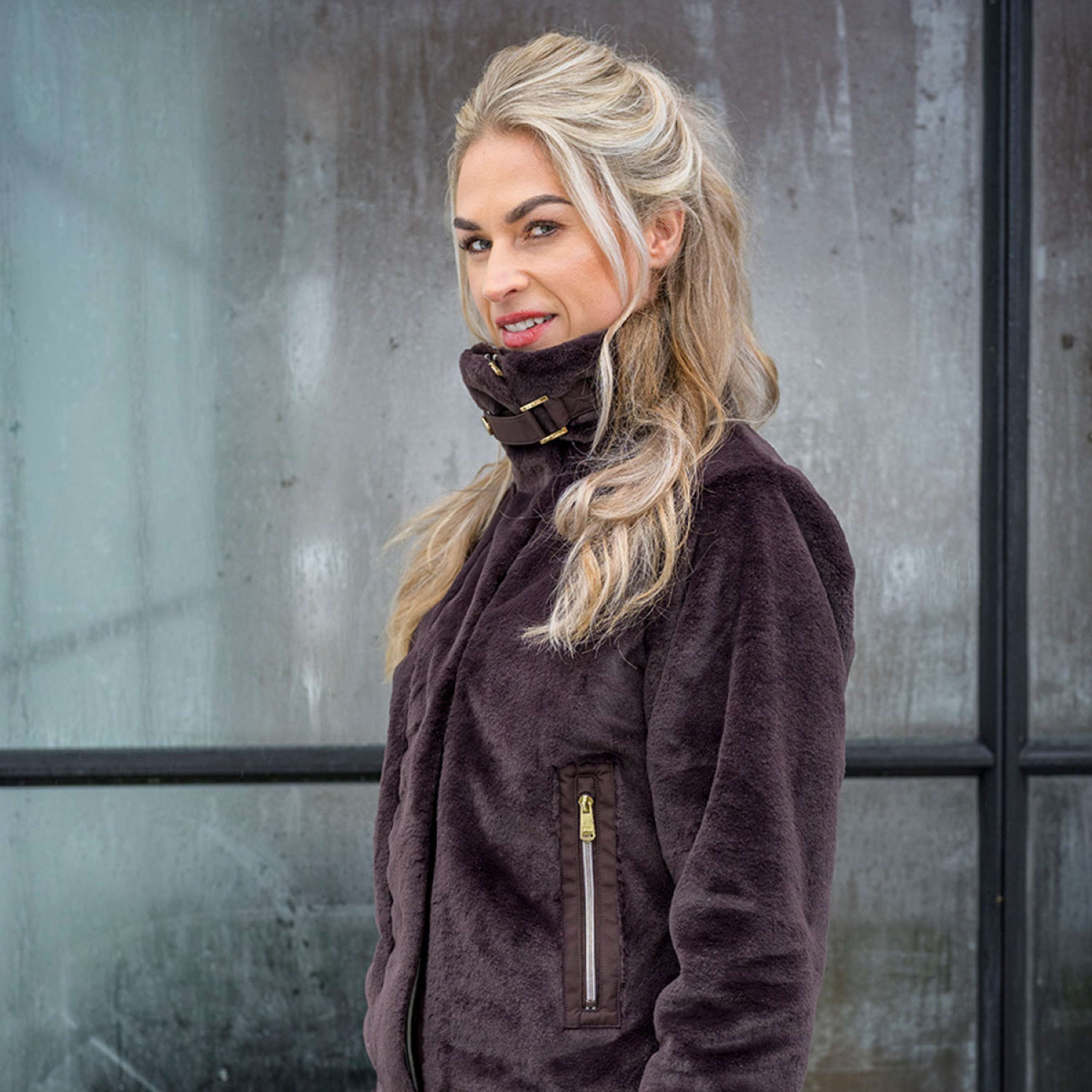 PK Jacke Tiamo Fluffy Kaffee